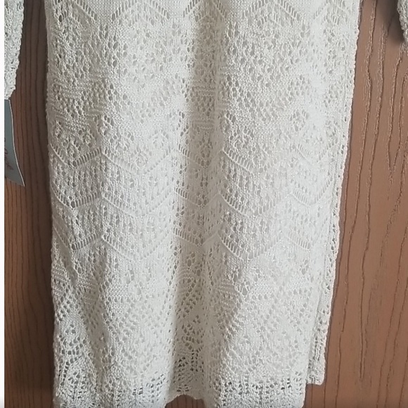 RARE Cat & Jack Cream Crochet Lace Dress - Picture 9 of 14